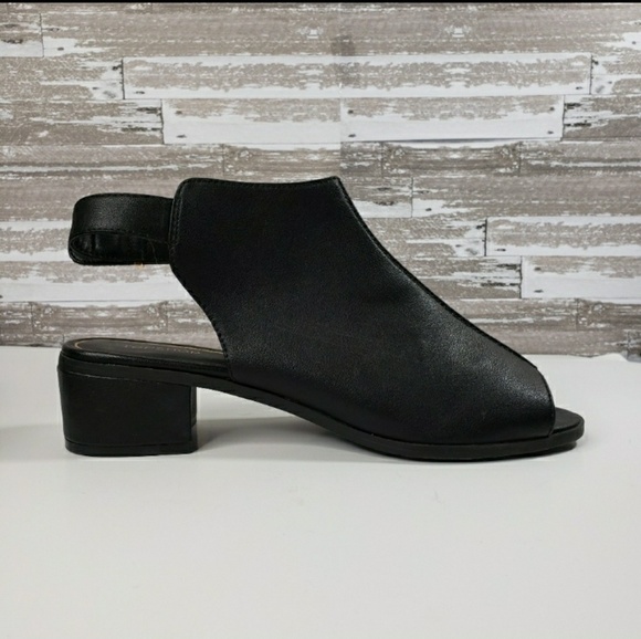 Top Shop Black Open Toe Sandals - Picture 5 of 8